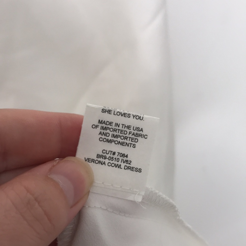Show Me Your Mumu Ivory Satin Verona Cowl Dress - Picture 9 of 10